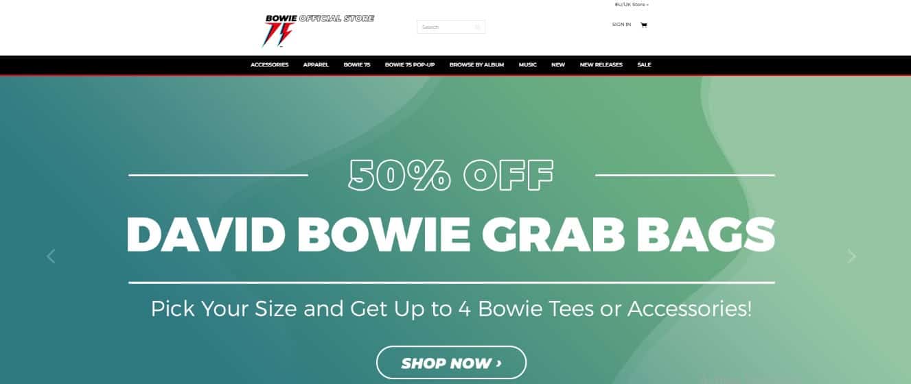 Bowie official online store