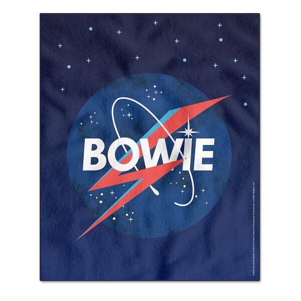 Bowie in Space Fleece Blanket