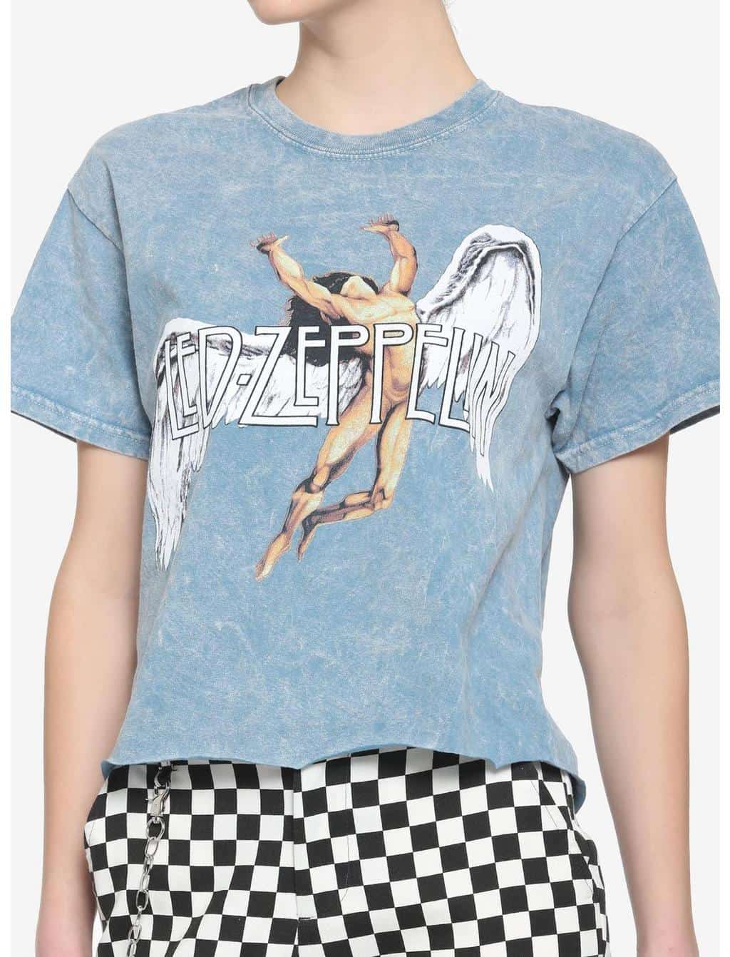 Led Zeppelin Girl's Icarus Crop Top