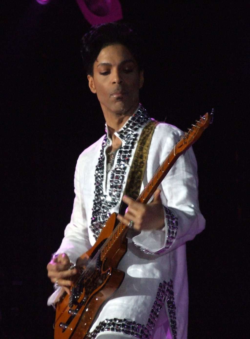 Prince performing at Coachella