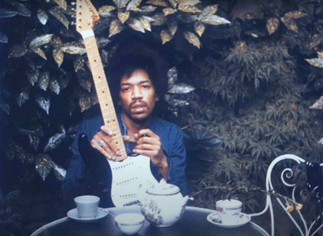 jimi and his guitar