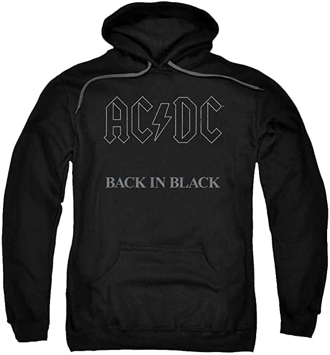 AC/DC - Back In Black Adult Pullover Hoodie