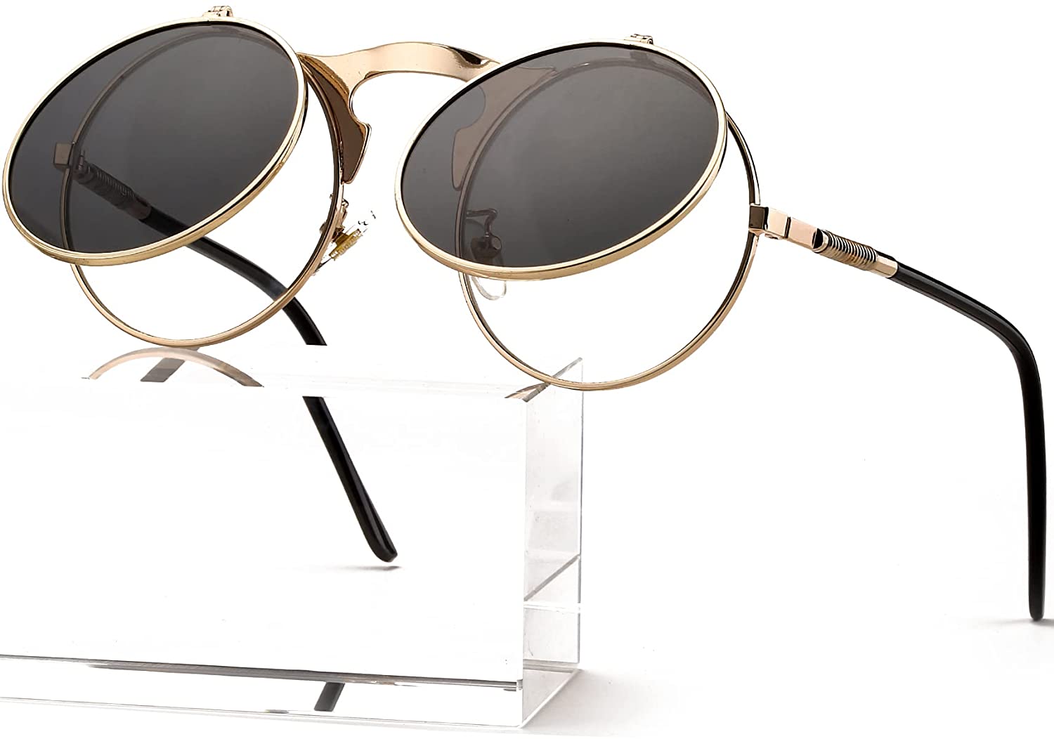 Round Retro John Lennon Sunglasses & Clear Lens Glasses Vintage Round  Sunglasses - Walmart.com