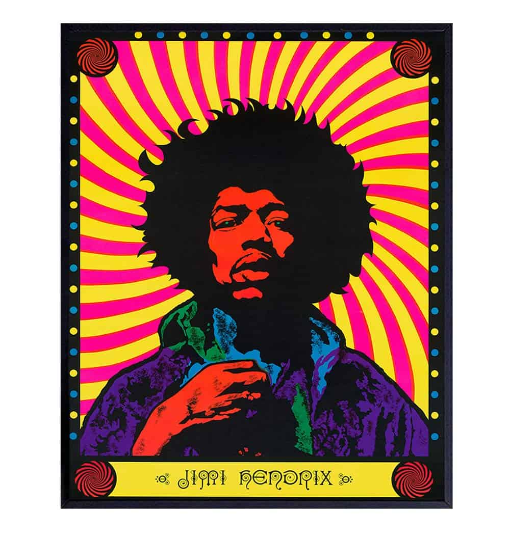 Jimi Hendrix Art Print Home Decor