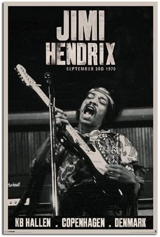 Jimi Hendrix Poster, Live in Concert