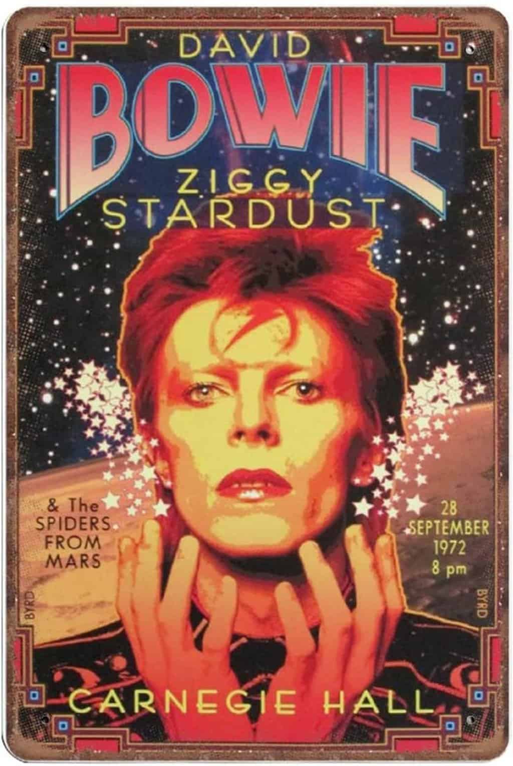 Dreacoss David Bowie & The Spiders from Mars Tin Sign