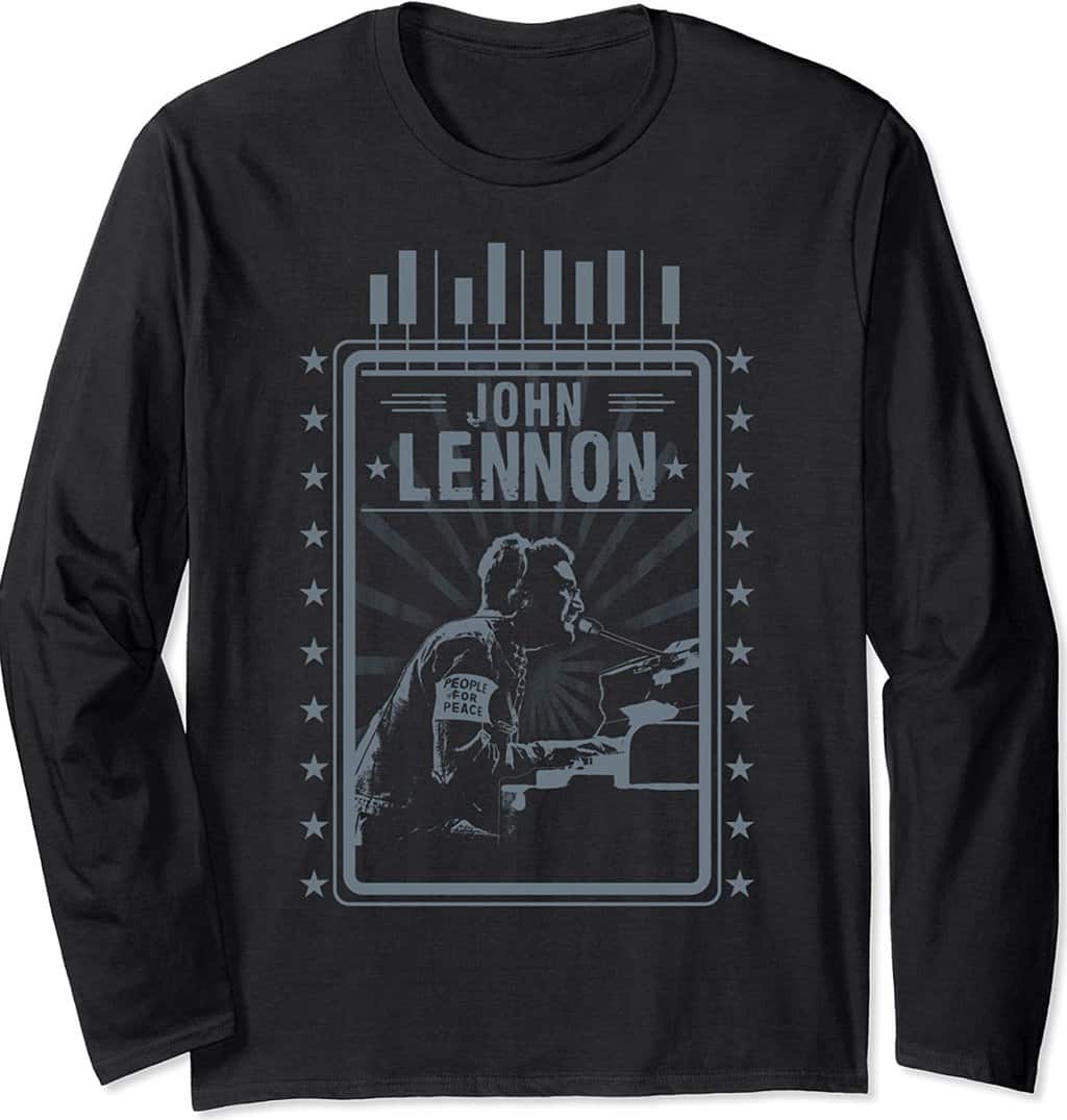 John Lennon Piano Long Sleeve T-Shirt