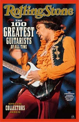 Jimi Hendrix Greatest Guitarists Rolling Stone Cover Poster