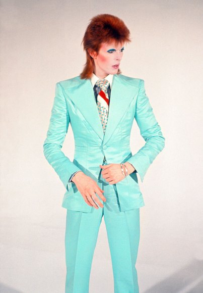 David Bowie on the set of the Life On Mars? video, 13 June 1973