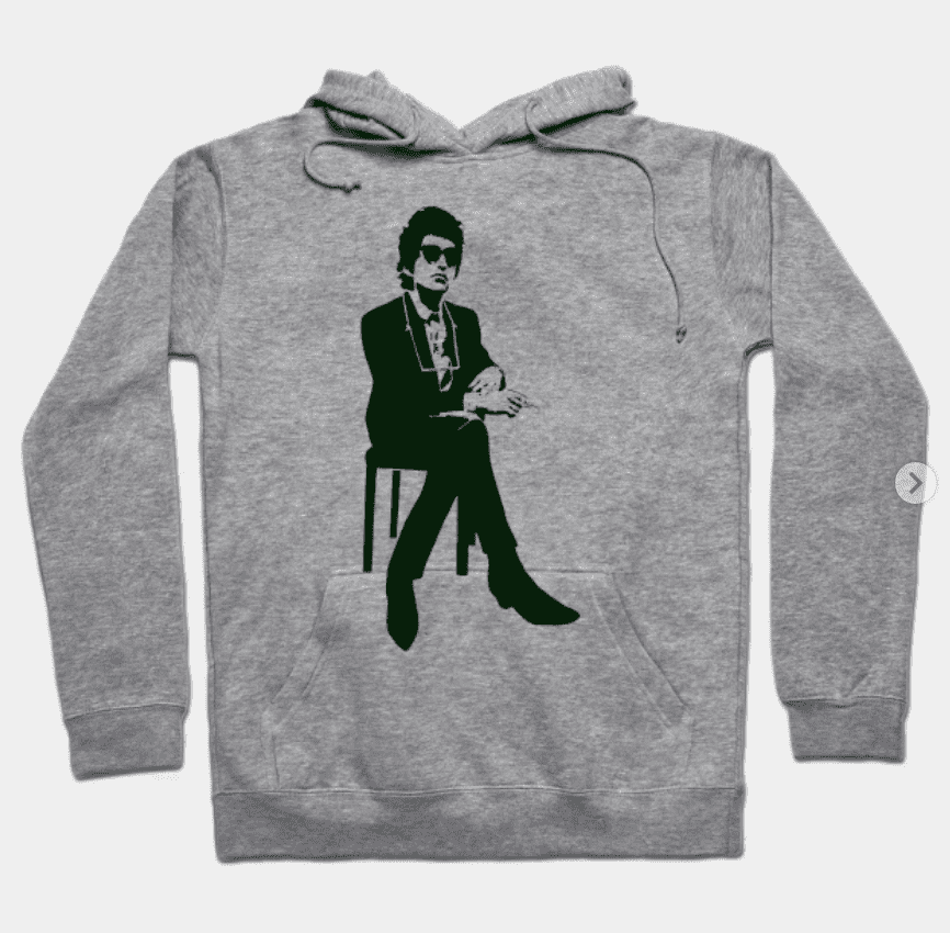 bob dylan jester on his throne hoodie