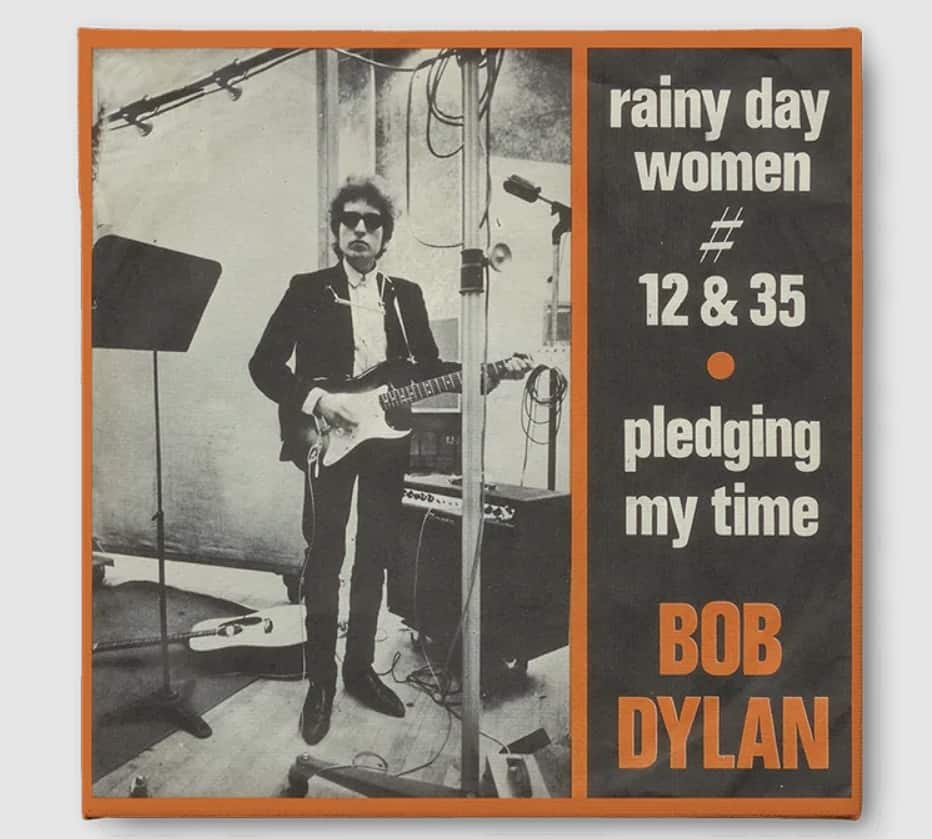 bob dylan rainy day canvas