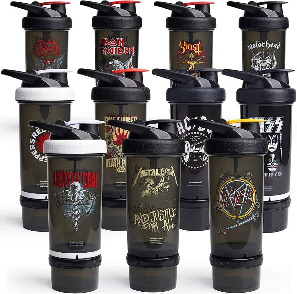 Motley Crue Smartshake Revive Protein Shaker Bottle